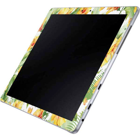 Yellow Hibiscus Galaxy Book 12in Skin